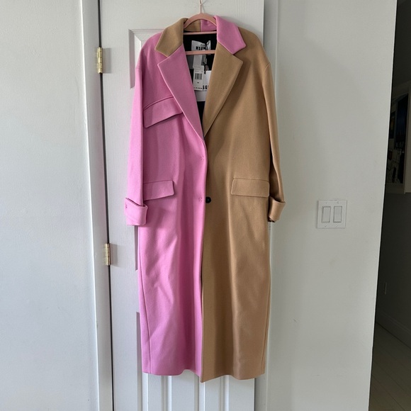 MSGM Jackets & Blazers - MSGM exquisite Pink and Tan Coat